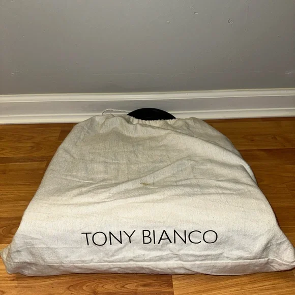 RARE-Tony Bianco Carla Black/White Pony Tote Bag - Picture 5 of 6